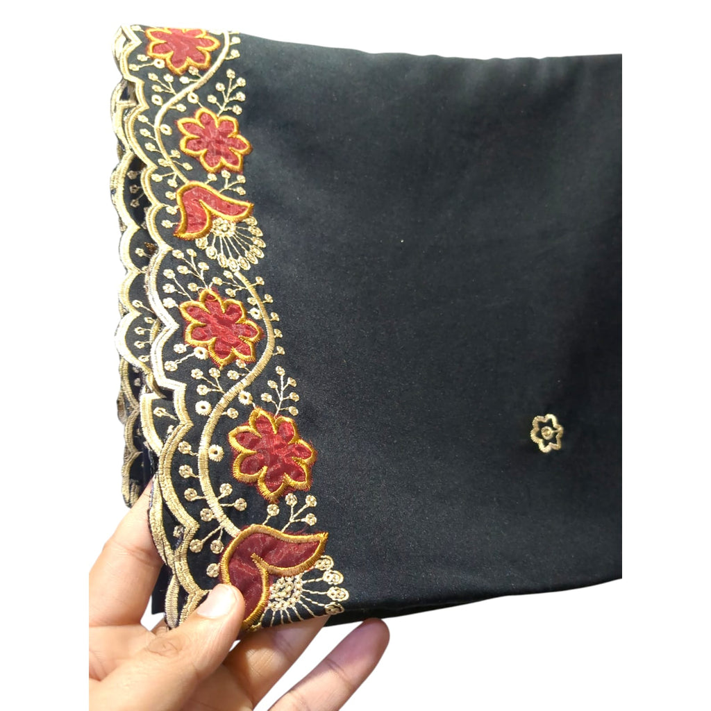 Premium Embroidered Swiss Shawl with Sequence | Soft & Elegant