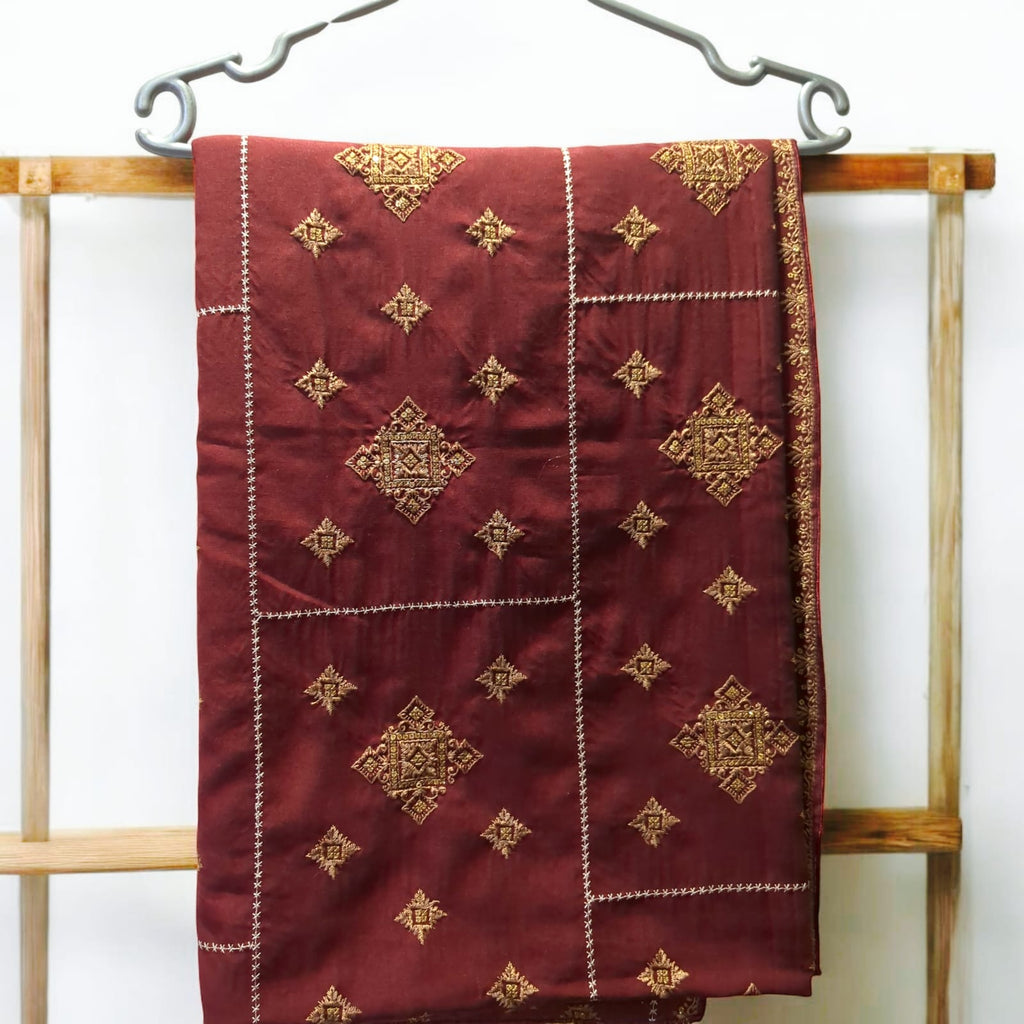 Premium Embroidered Swiss Shawl | Soft & Elegant