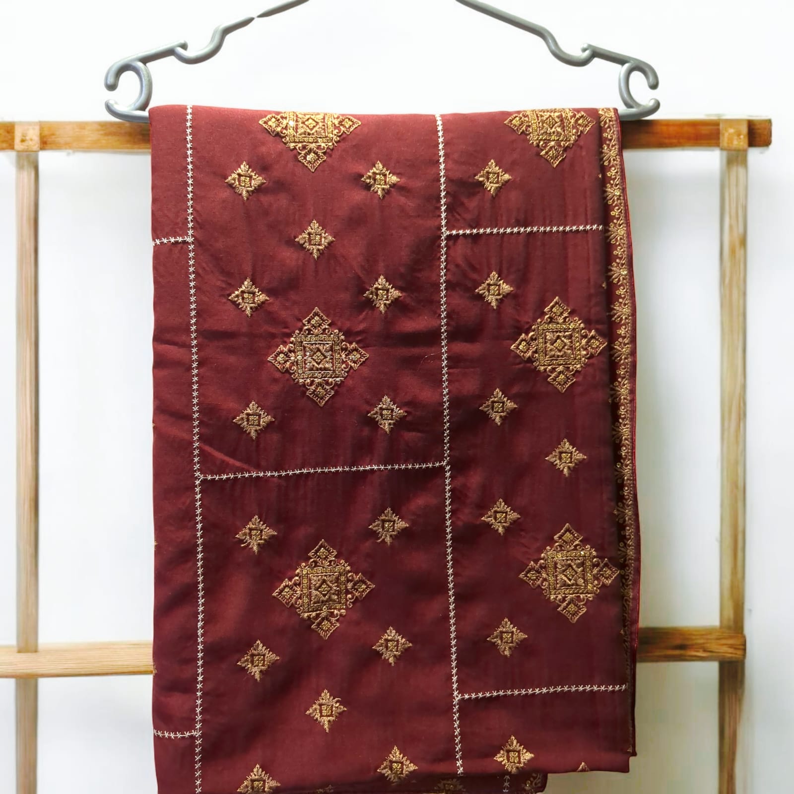 Premium Embroidered Swiss Shawl | Soft & Elegant