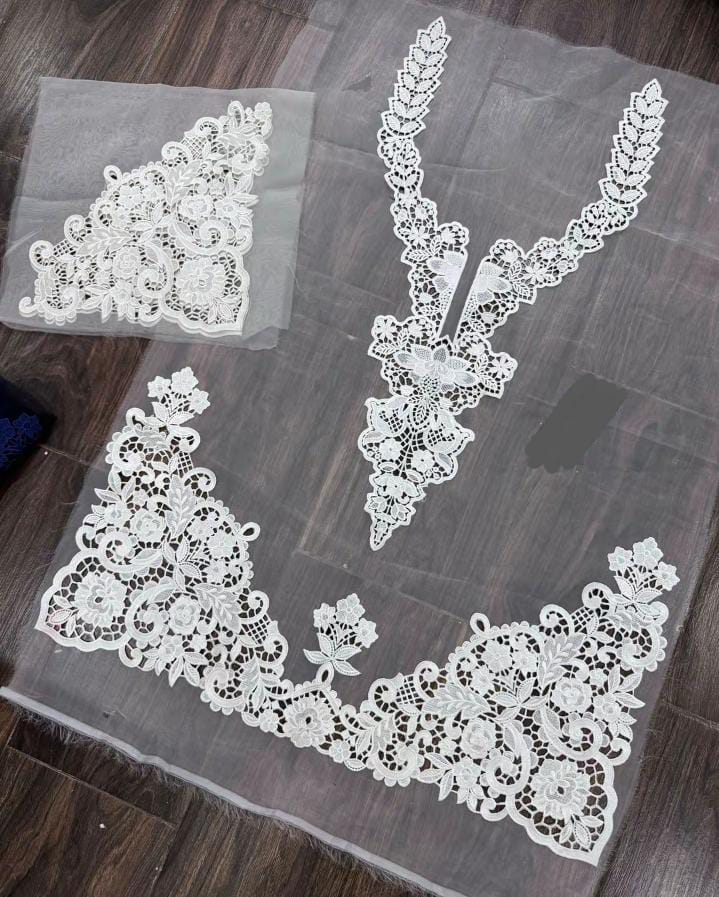 Trending Necklines With Laser Work For Women's