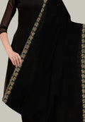 Lawn Black Shawl with Hawa Lawn Borders