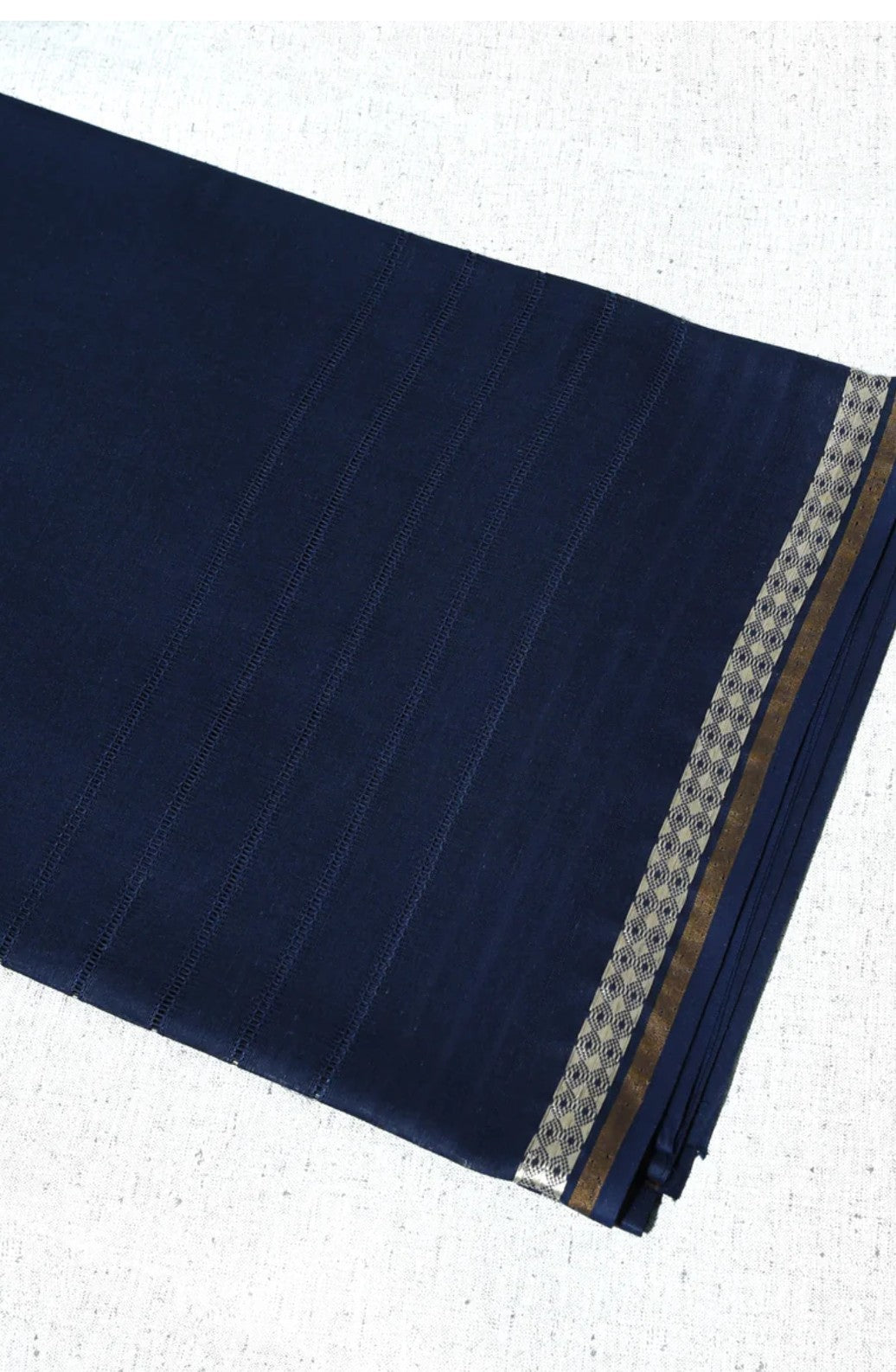 NAVY BLUE PURE LAWN SHAWL