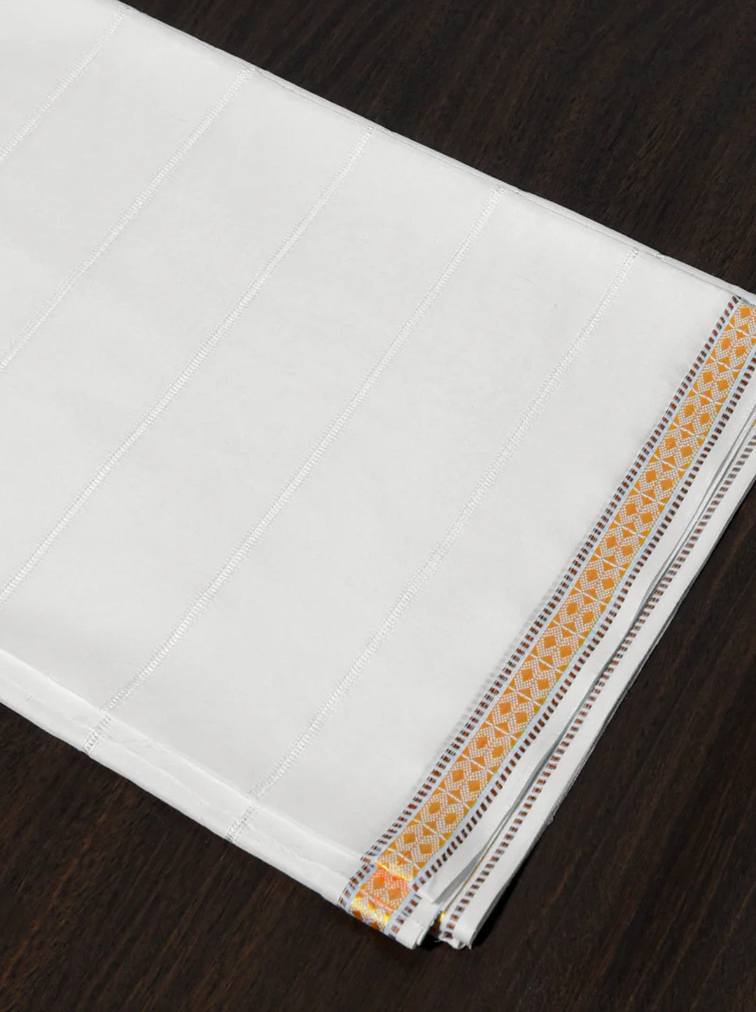 WHITE PURE LAWN SHAWL