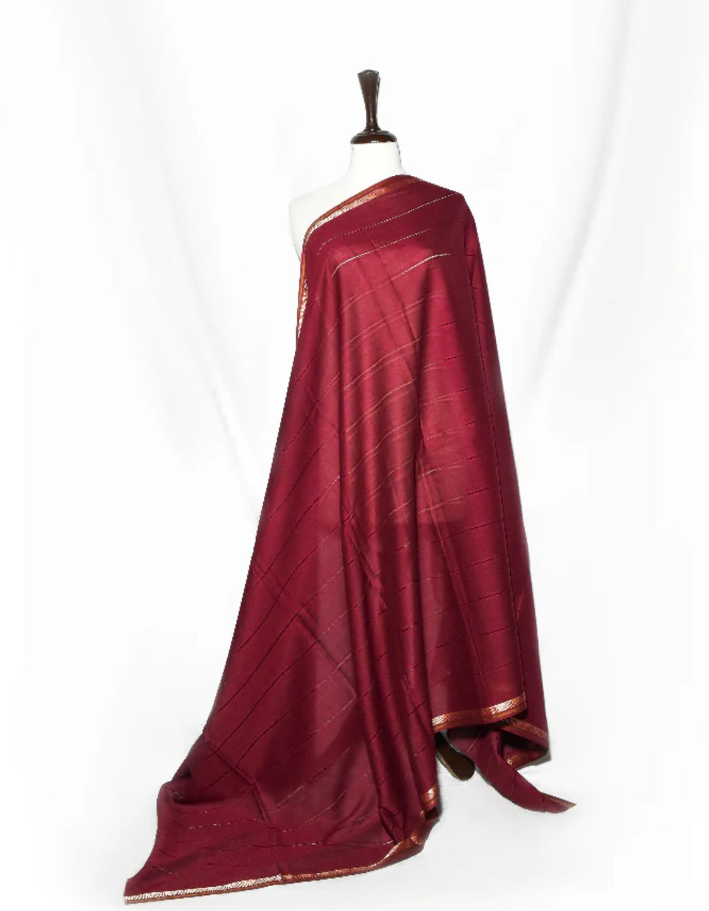 MAHROON PURE LAWN SHAWL