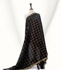 PURE LAWN CHECK LINES SHAWL