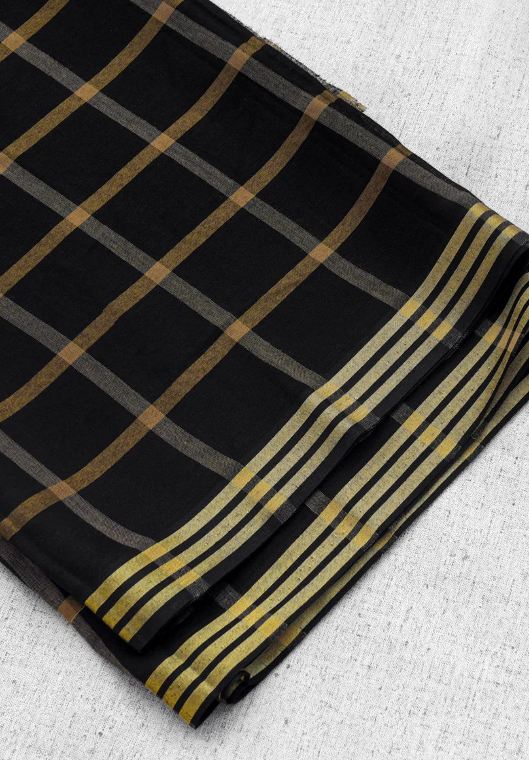 PURE LAWN CHECK LINES SHAWL